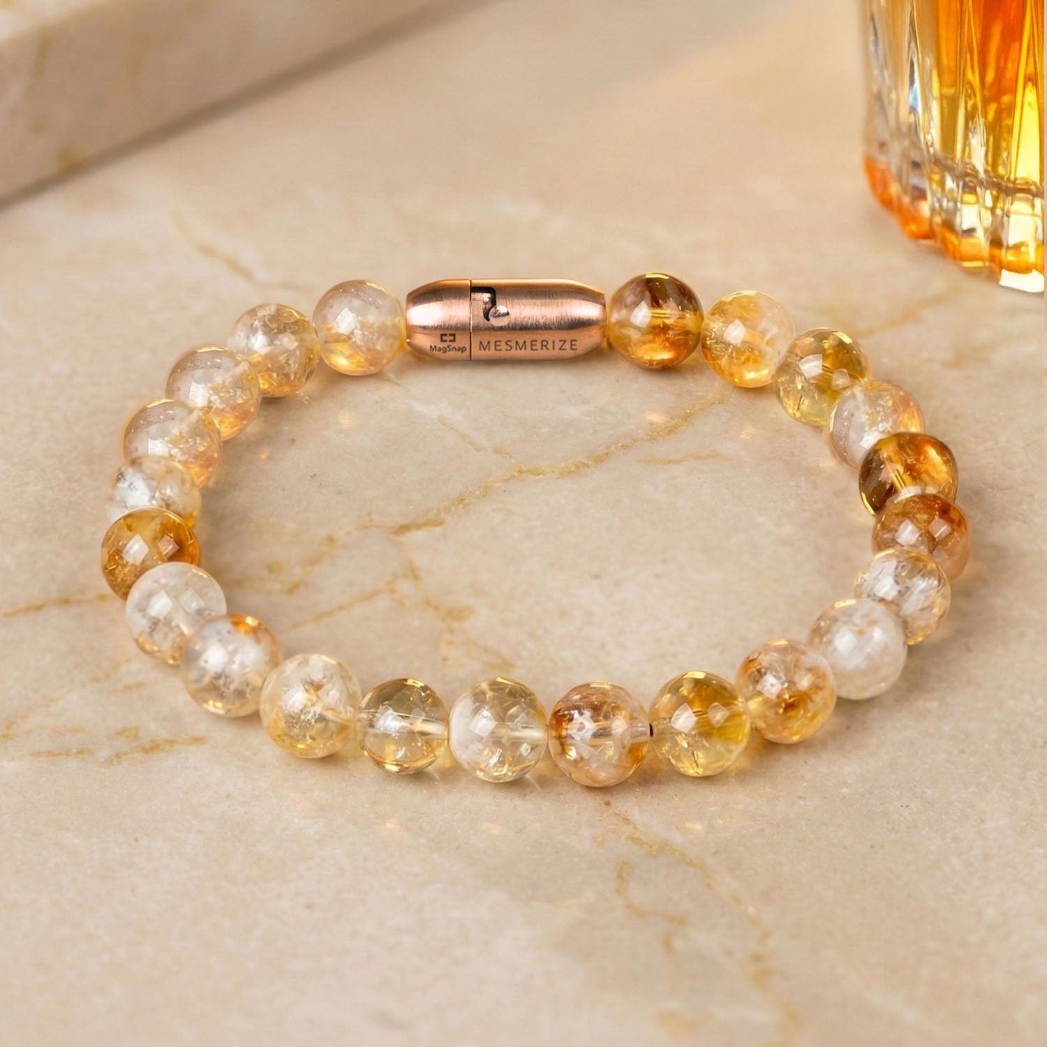 Radiant Joy Citrine Natural Stone Bracelet with MagSnap 2