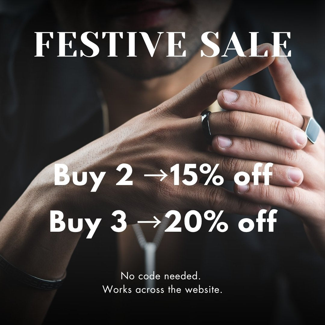 M Premium Jewellery Black Hercules Ring