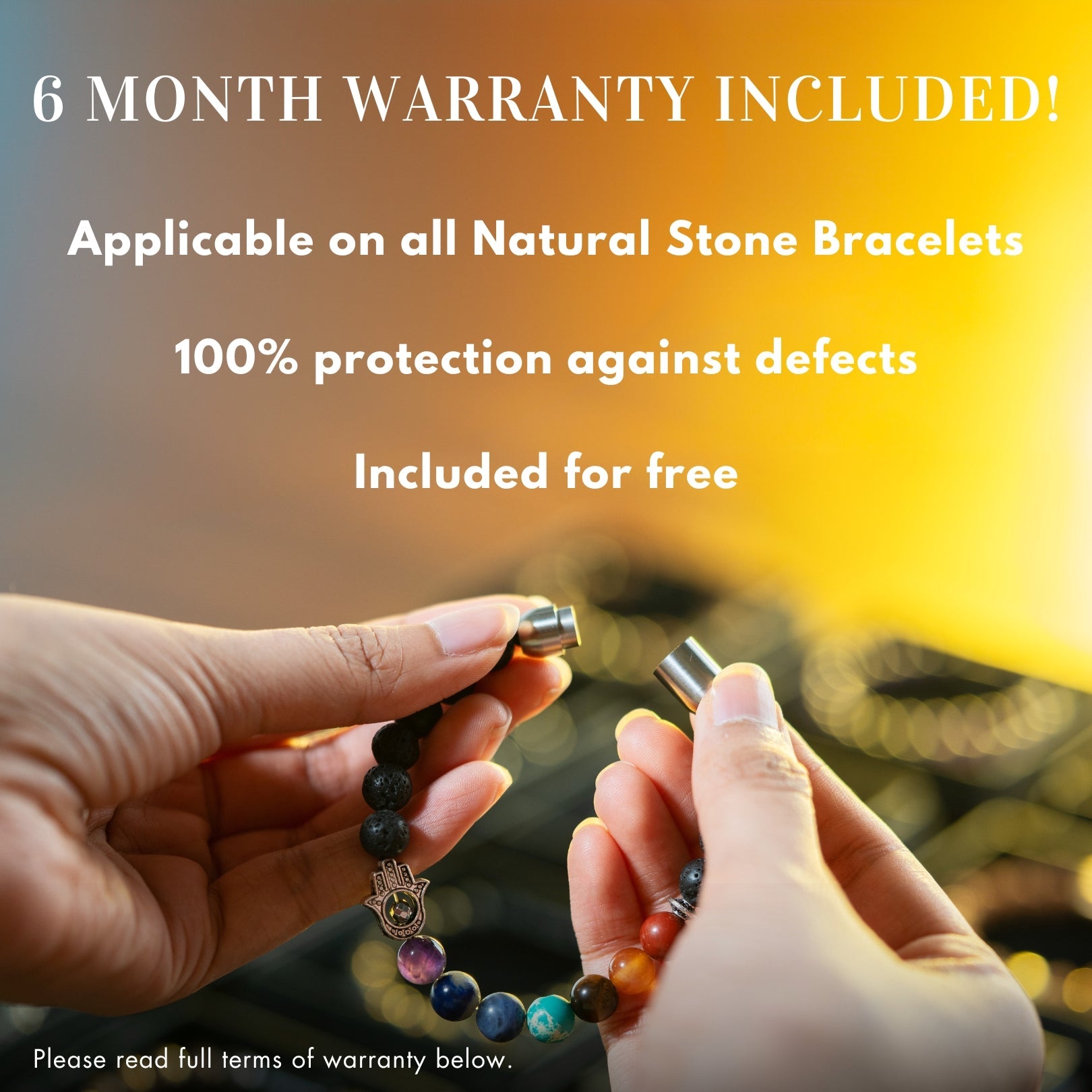 Positivity Sunstone(Suryakant Mani) Natural Stone Bracelet with Magsnap 2