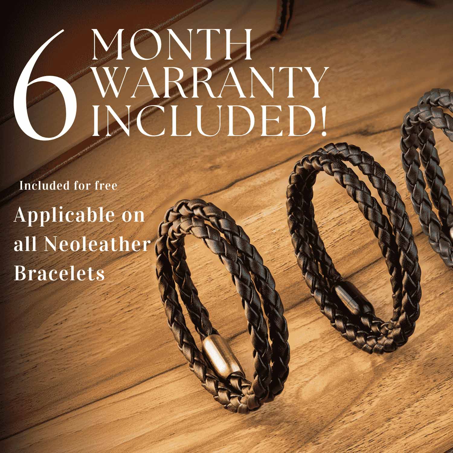 Alpha Braided NeoLeather Bracelet with MagSnap2 Brown