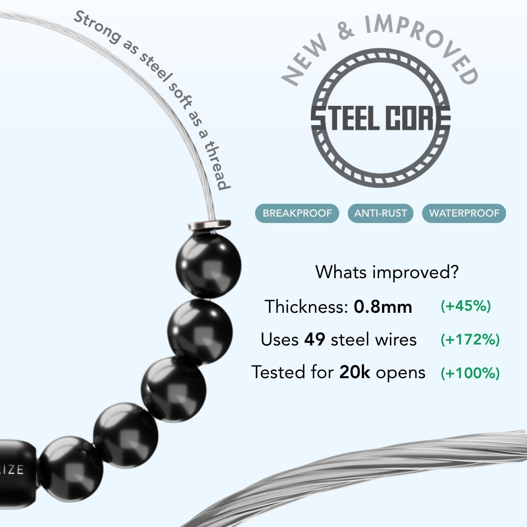 Gleaming Hemimorphite Natural Stone Bracelet With MagSnap 2