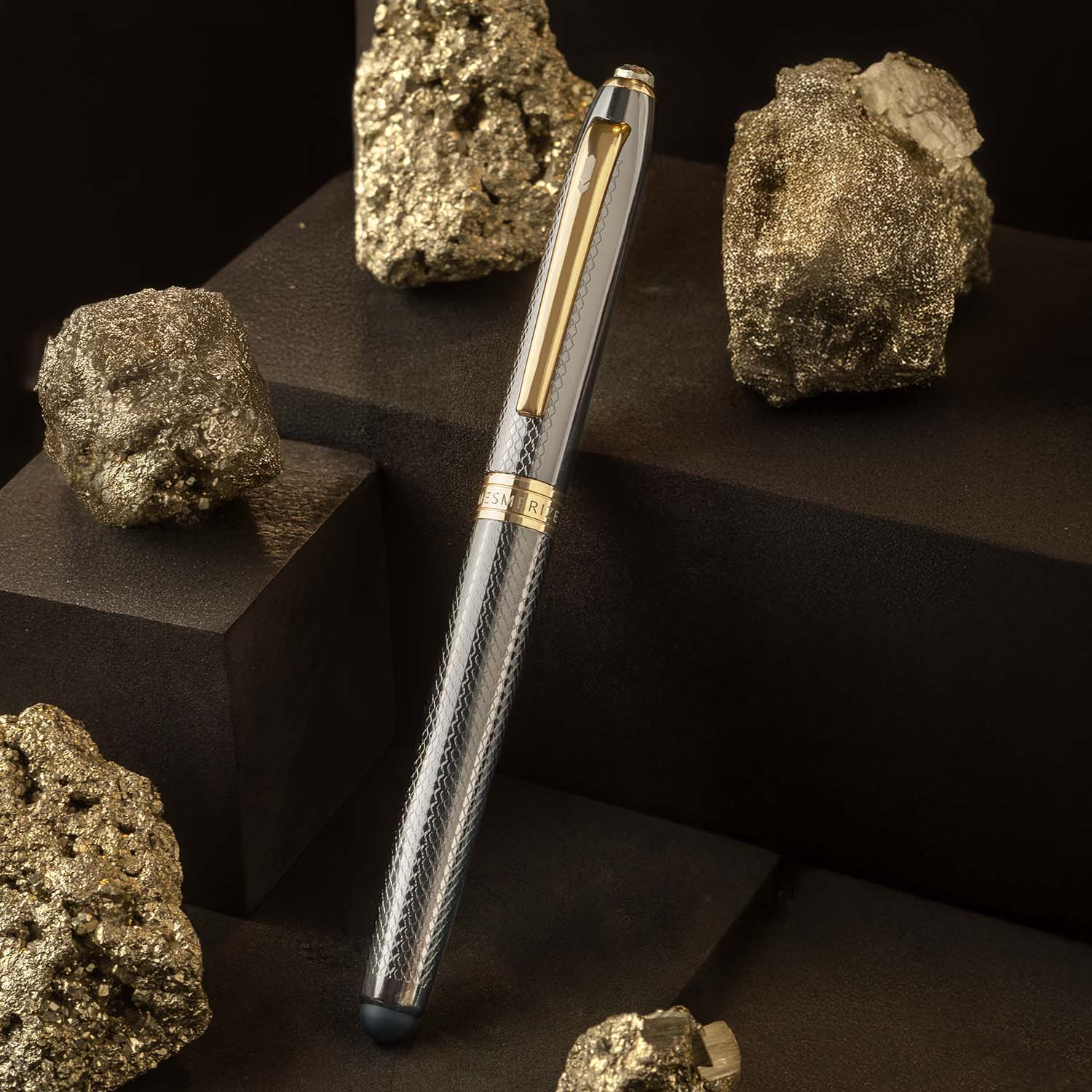 Personalised Pyrite 2 in 1 MagSnap Roller Ball Pen with Stylus