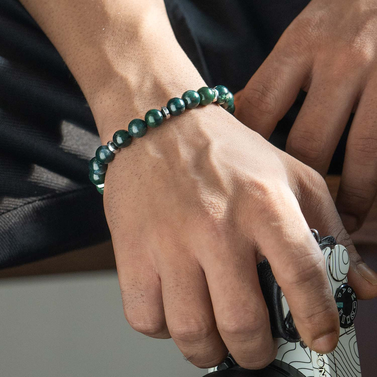 Soulful Moss Agate Natural Stone Bracelet 2