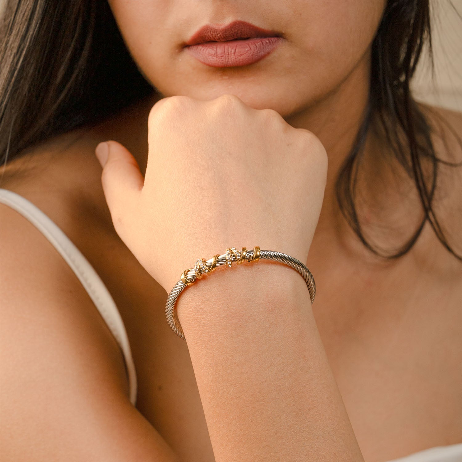 Spiral Grace Cuff Bracelet