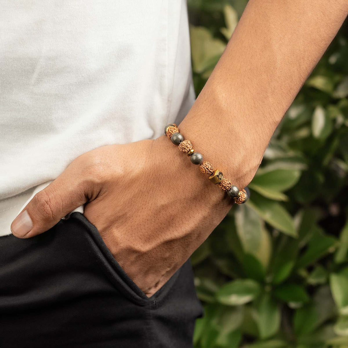 Spiritual Hanuman Natural Stone Bracelet with MagSnap 2