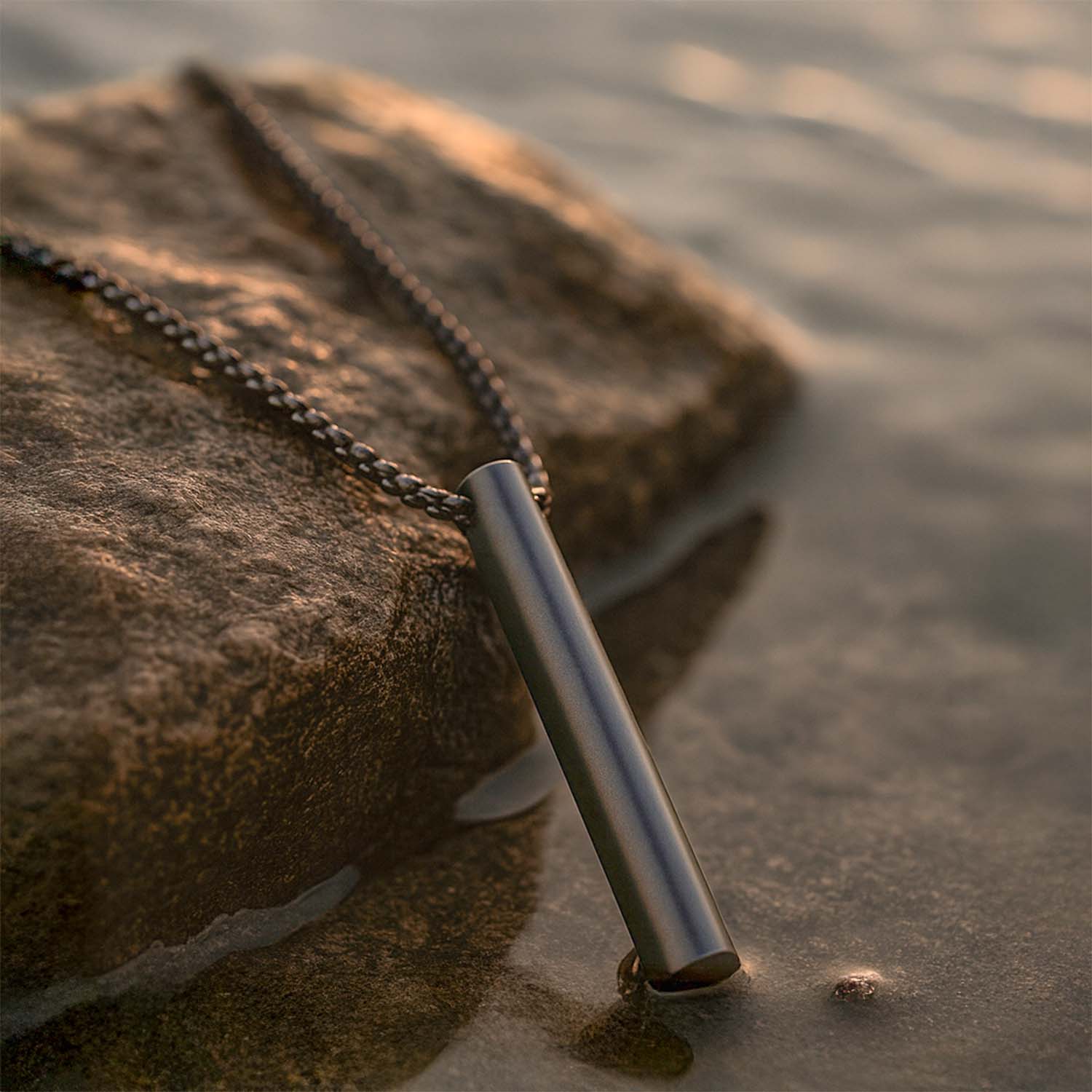 M Premium Jewellery Necklace Stefan Black