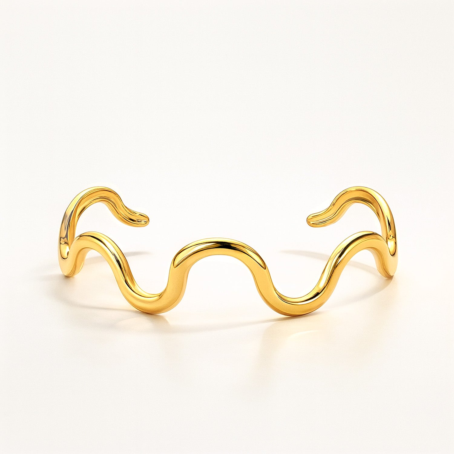 Velora Serpentine 18K Cuff Bracelet