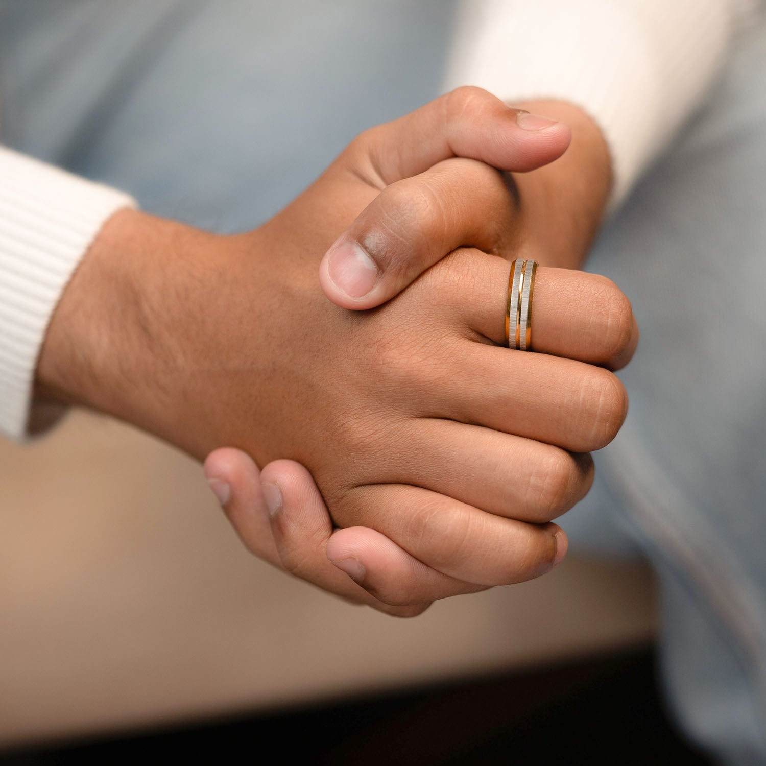 Veyrox Textured Band Ring