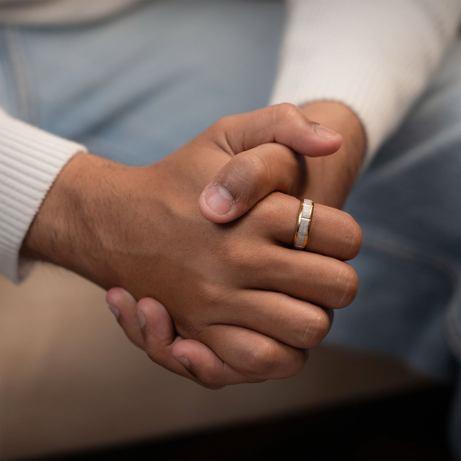 Volt Textured Band Ring