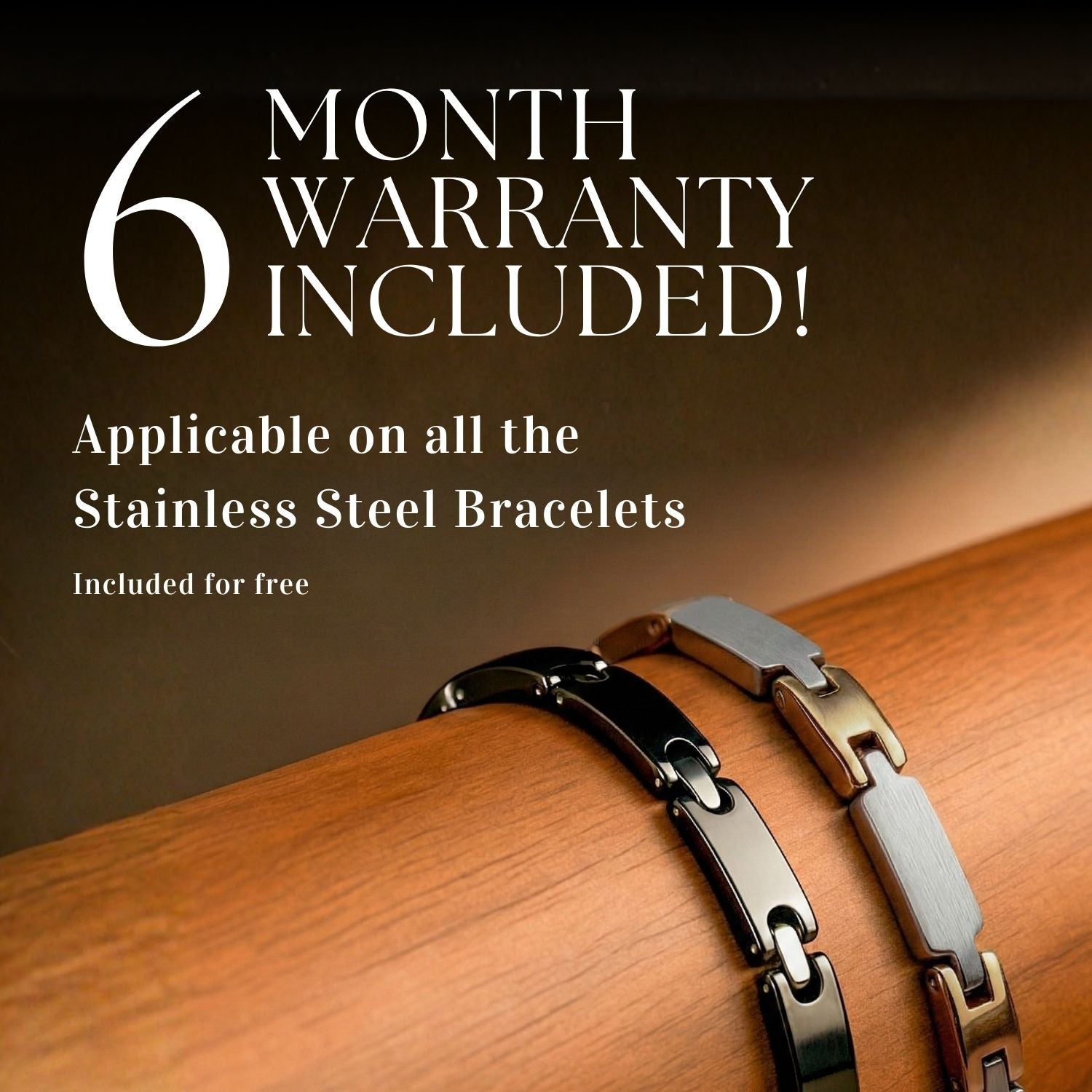 Silver & Gold Dual Finish Steel Link Bracelet