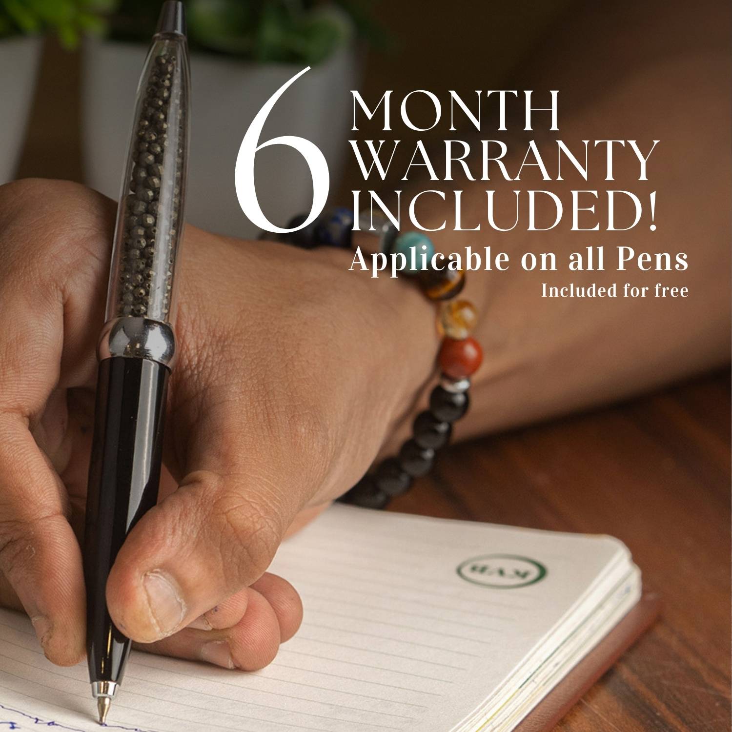 9 Chakra MagSpin Rotating Desk Pen with DryFlow Ink