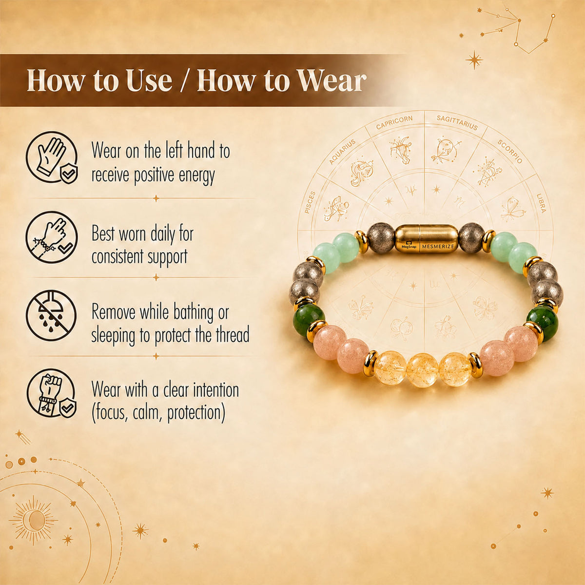 Rajyog Wealth & Power Natural Stone Bracelet 2