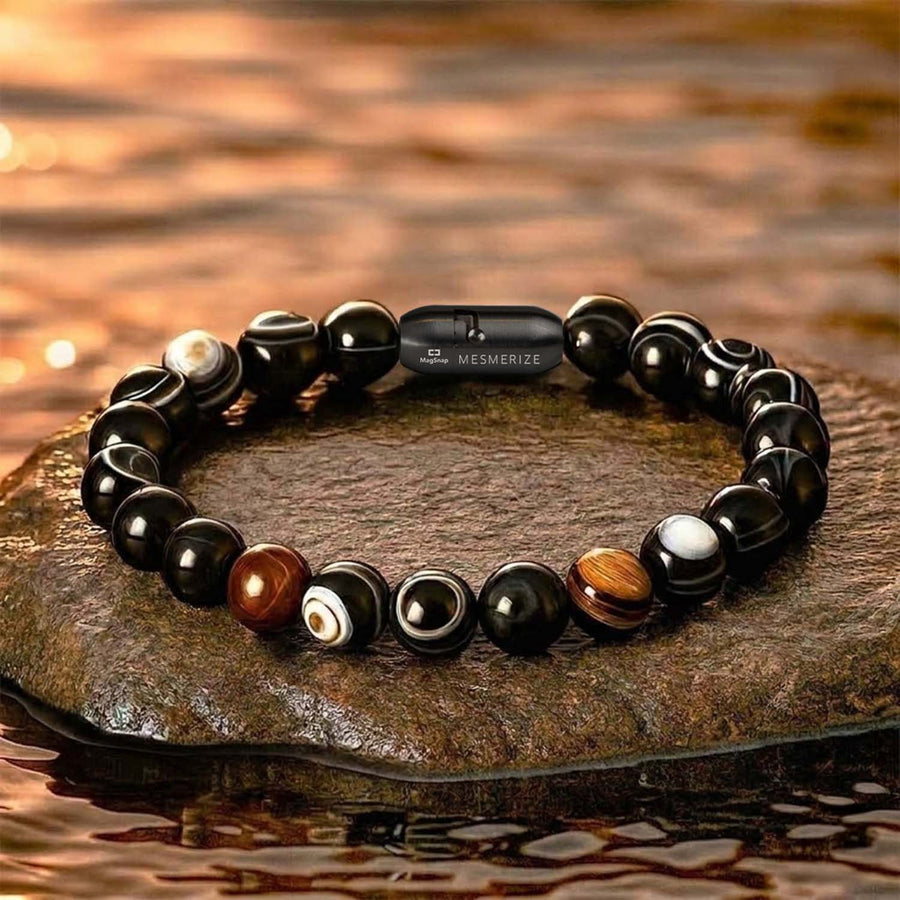 Resonant Sulemani Hakik Natural Stone Bracelet with MagSnap 4