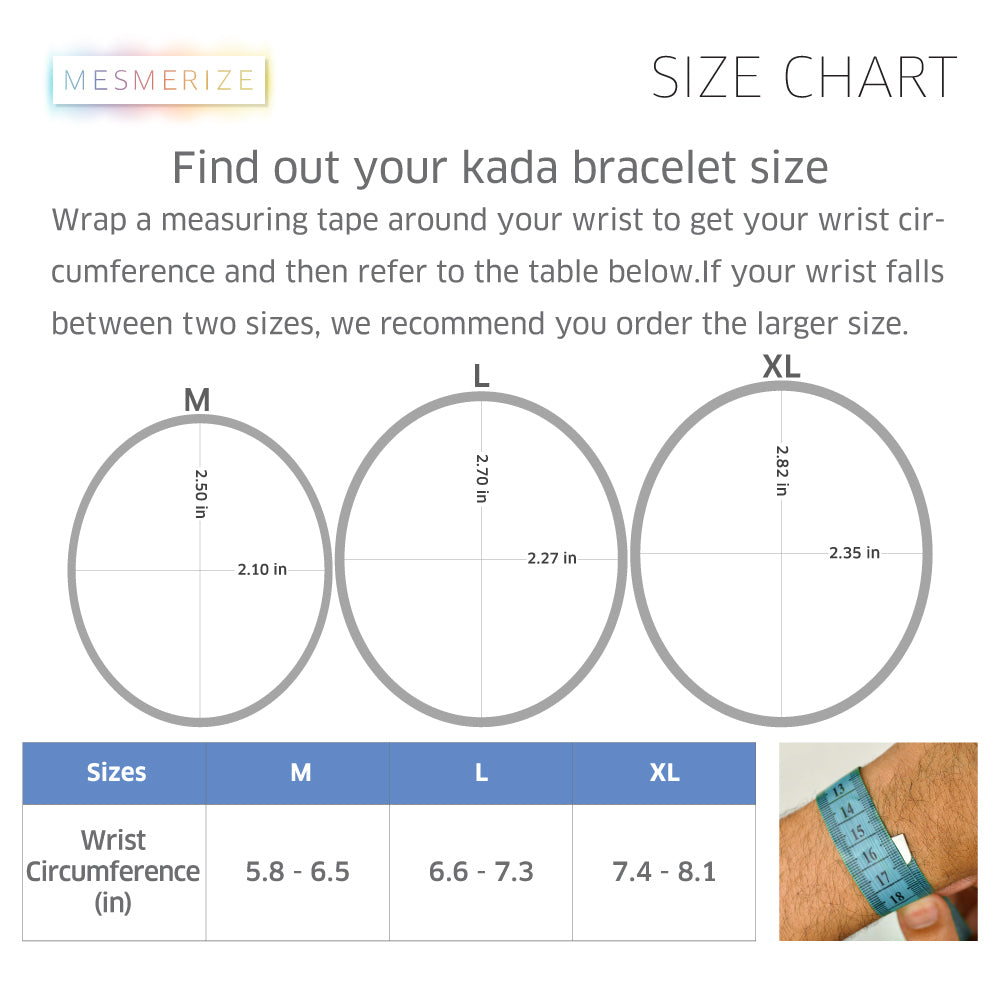 Delta Grid Kada Bracelet Blue with Perosnalisation