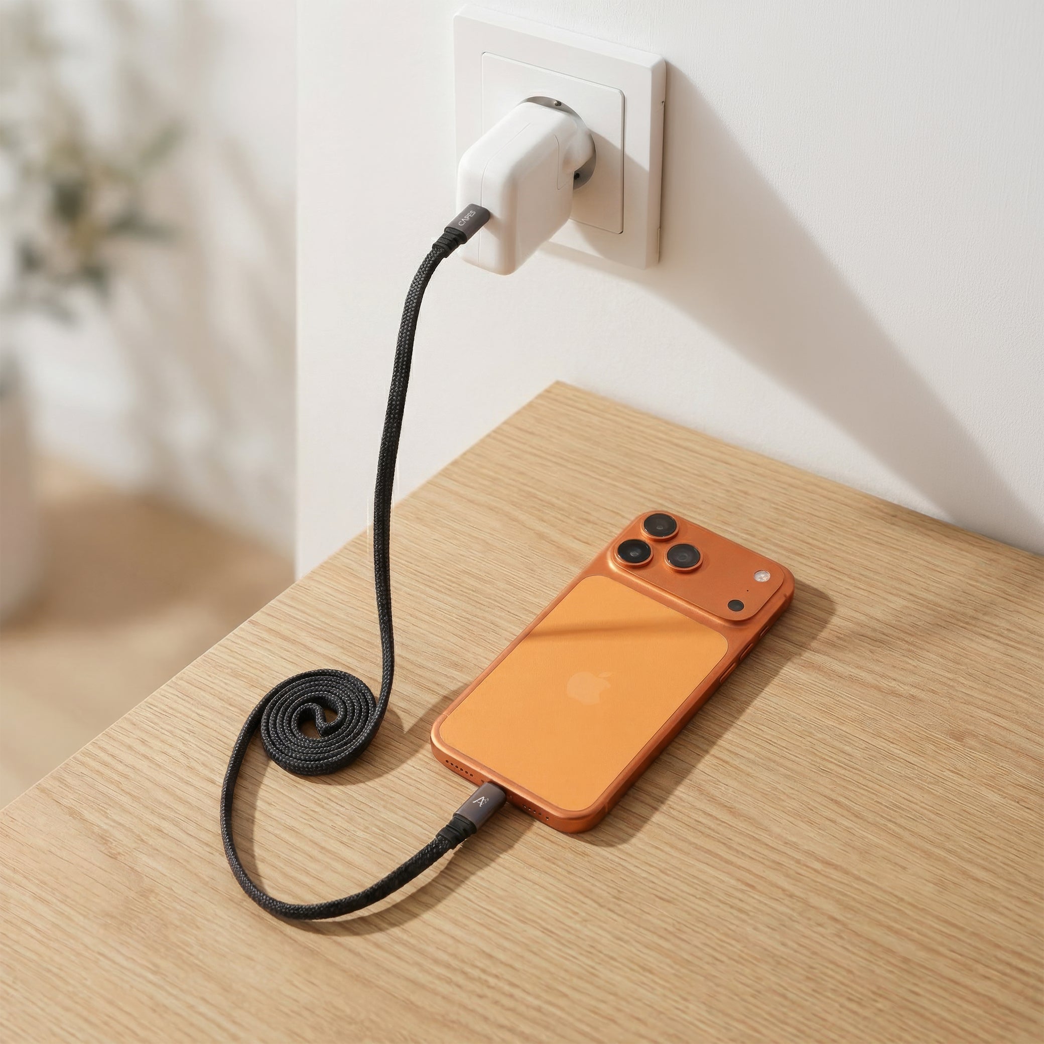Capes MagLock Type C to C Flat Magnetic 240W Fast Charging Cable [1M]