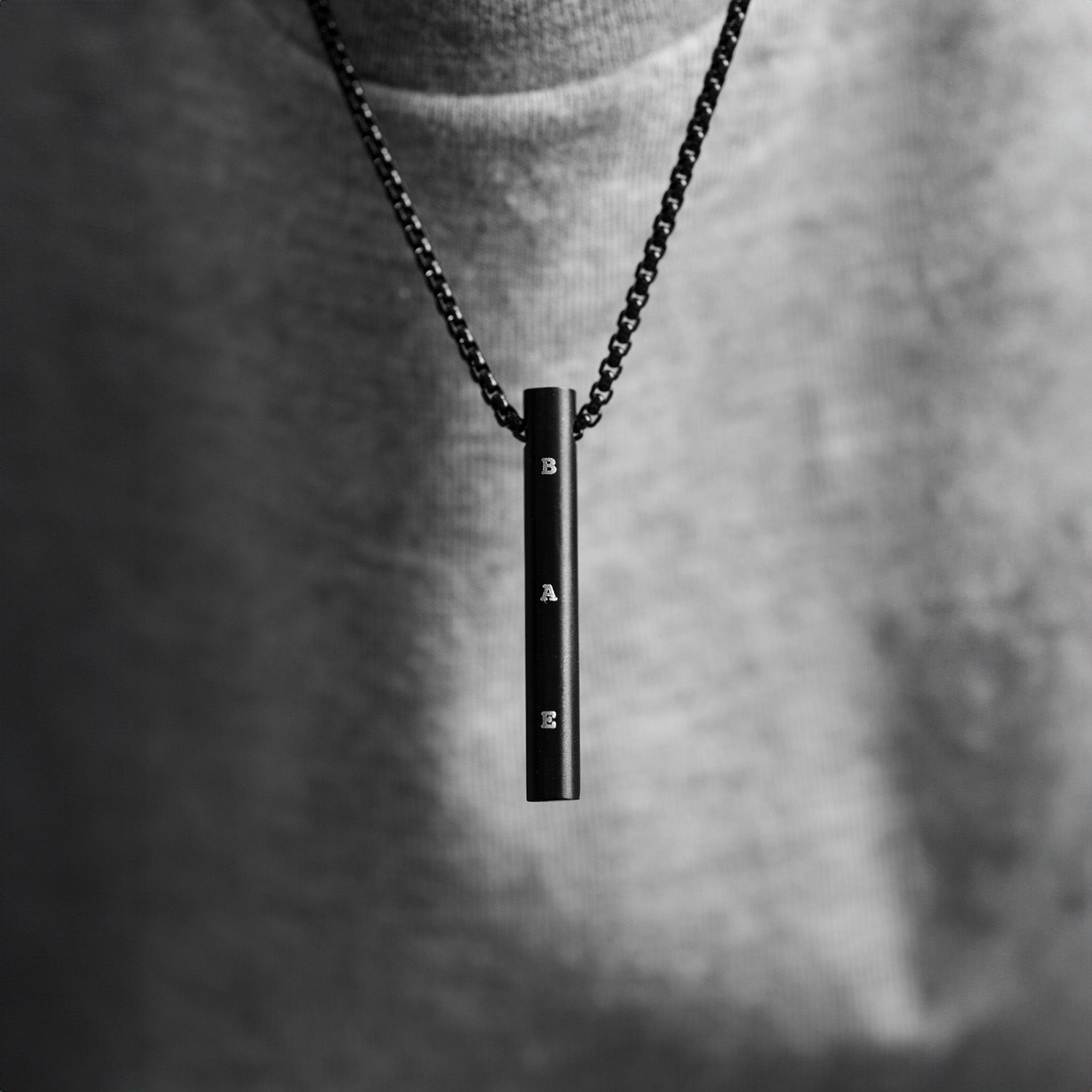 Bae Black Barrel Necklace