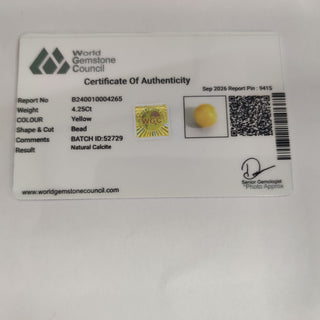 Calcite lab certificate 14