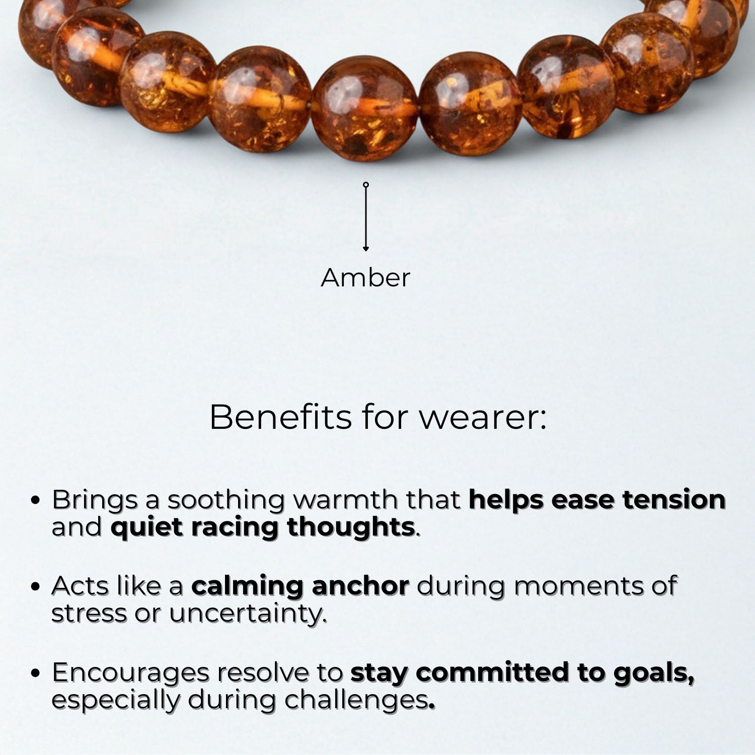 Celestial Warmth Amber (Kahruwa) Natural Stone Bracelet with Magsnap2