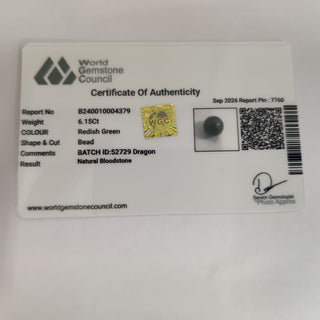 Dragonblood lab certificate 14