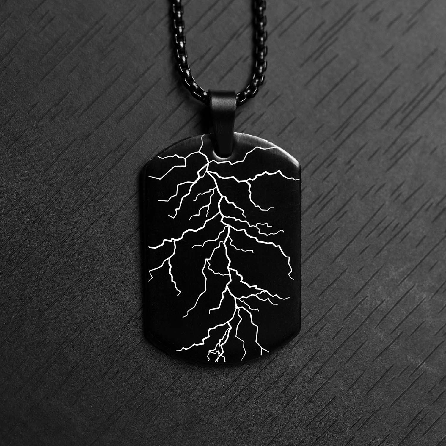 Electro Pulse Army Dog Tag Necklace