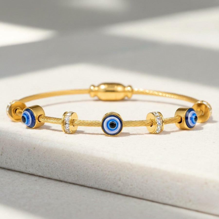 Evil Eye Diamond Magnetic Bracelet