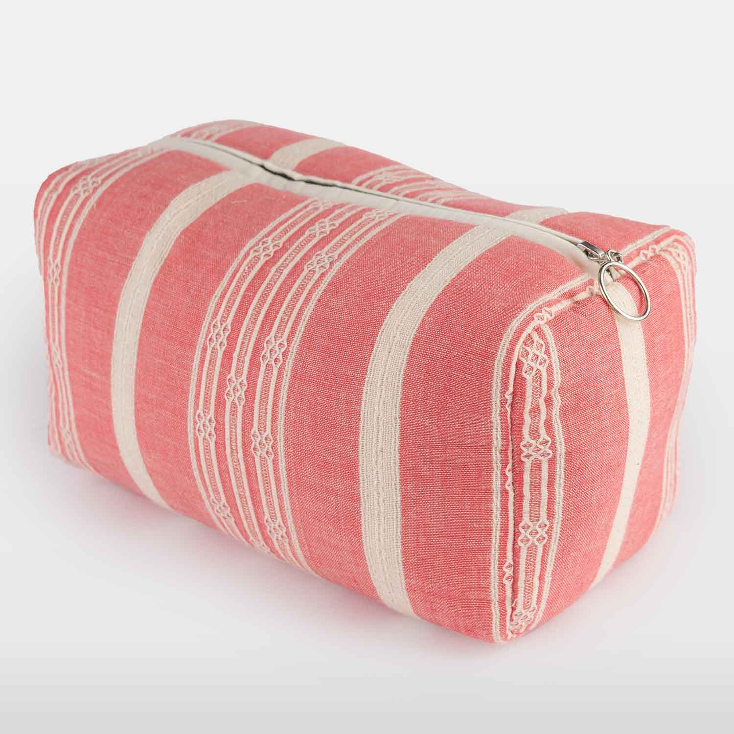 Travel Essentials Pink Cotton Vanity Pouch