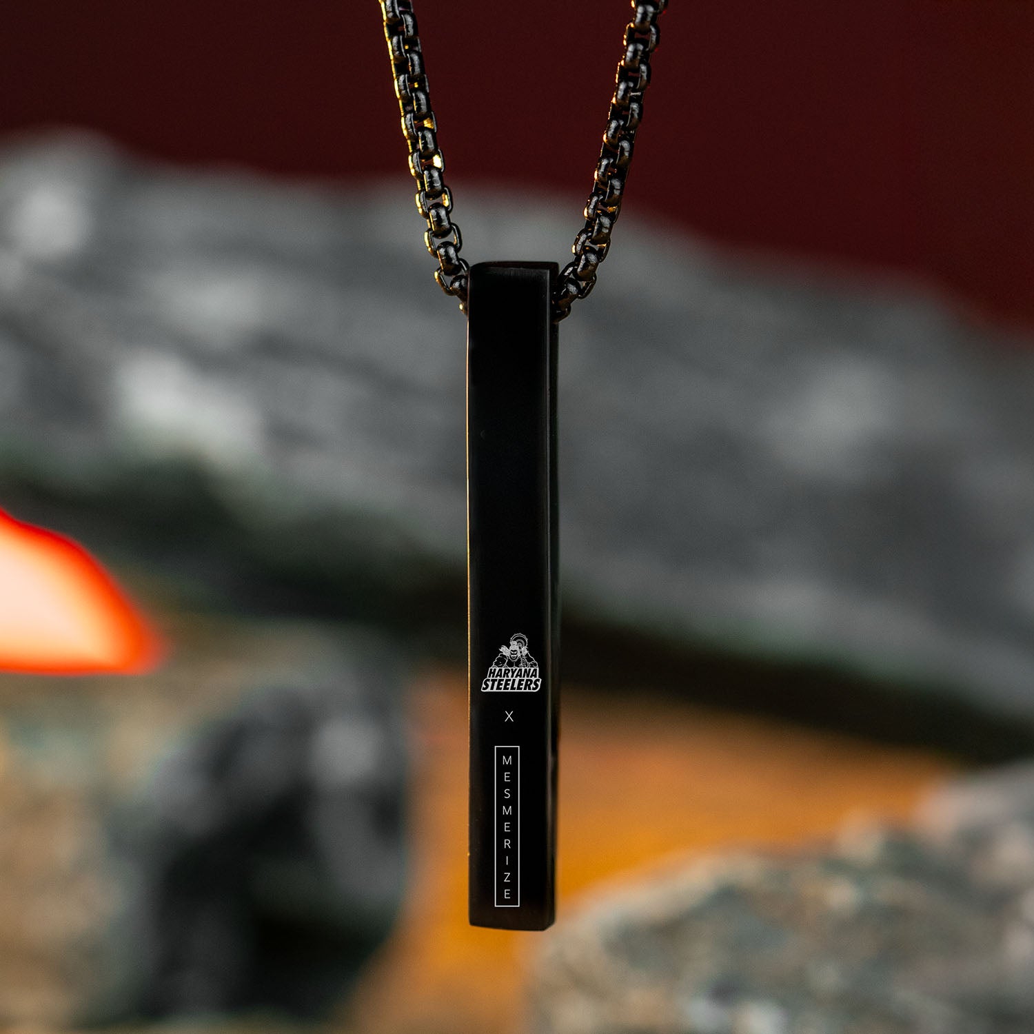 Haryana Steelers Bar Necklace Black