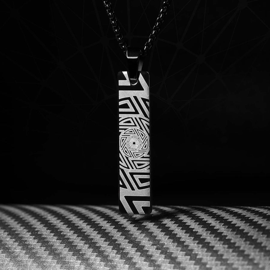 Infinite Zoom Mini Tag Necklace