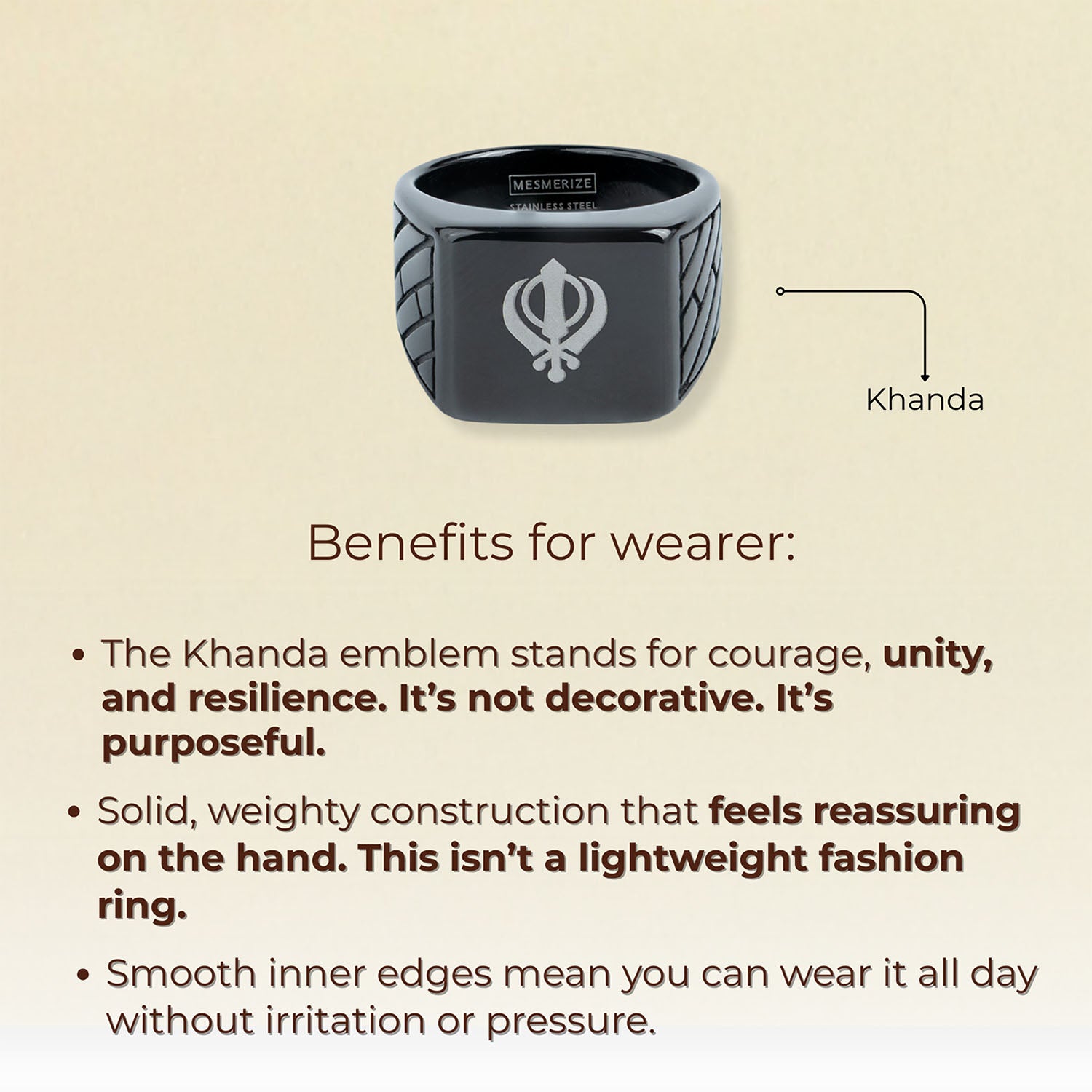 Khanda Hercules Ring