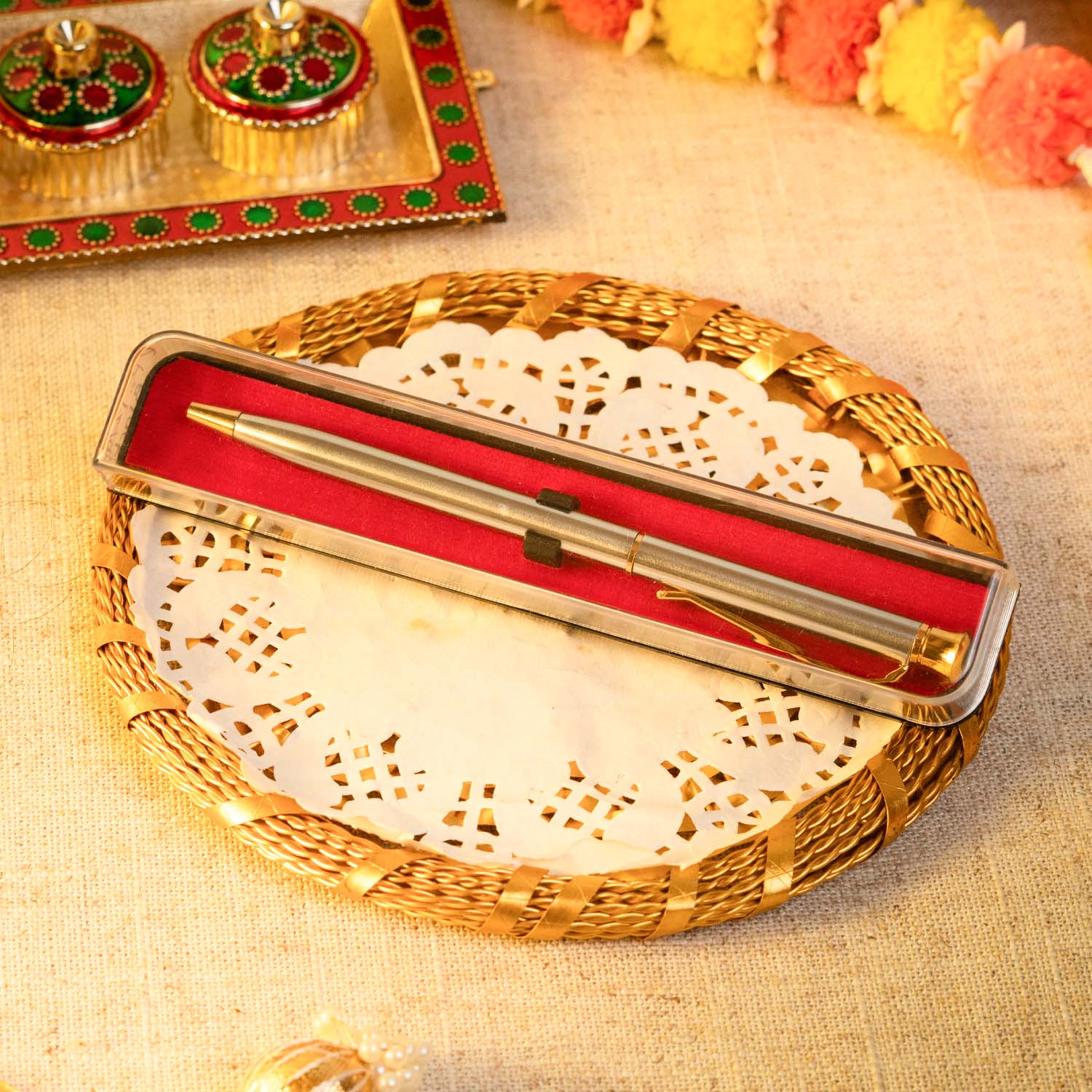 Balance 7 Chakra Lumba Sister & Bhabhi Natural Stone Rakhi Hamper