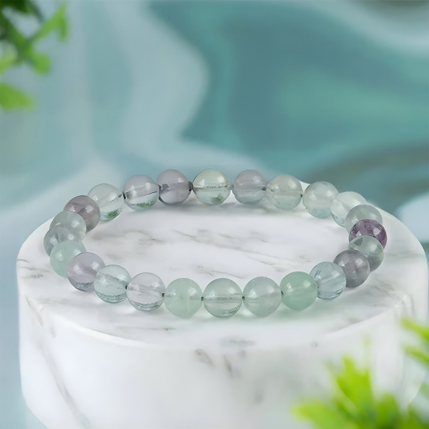Opulent Multi Fluorite Natural Stone Bracelet 