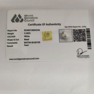 Pearl lab certificate 14