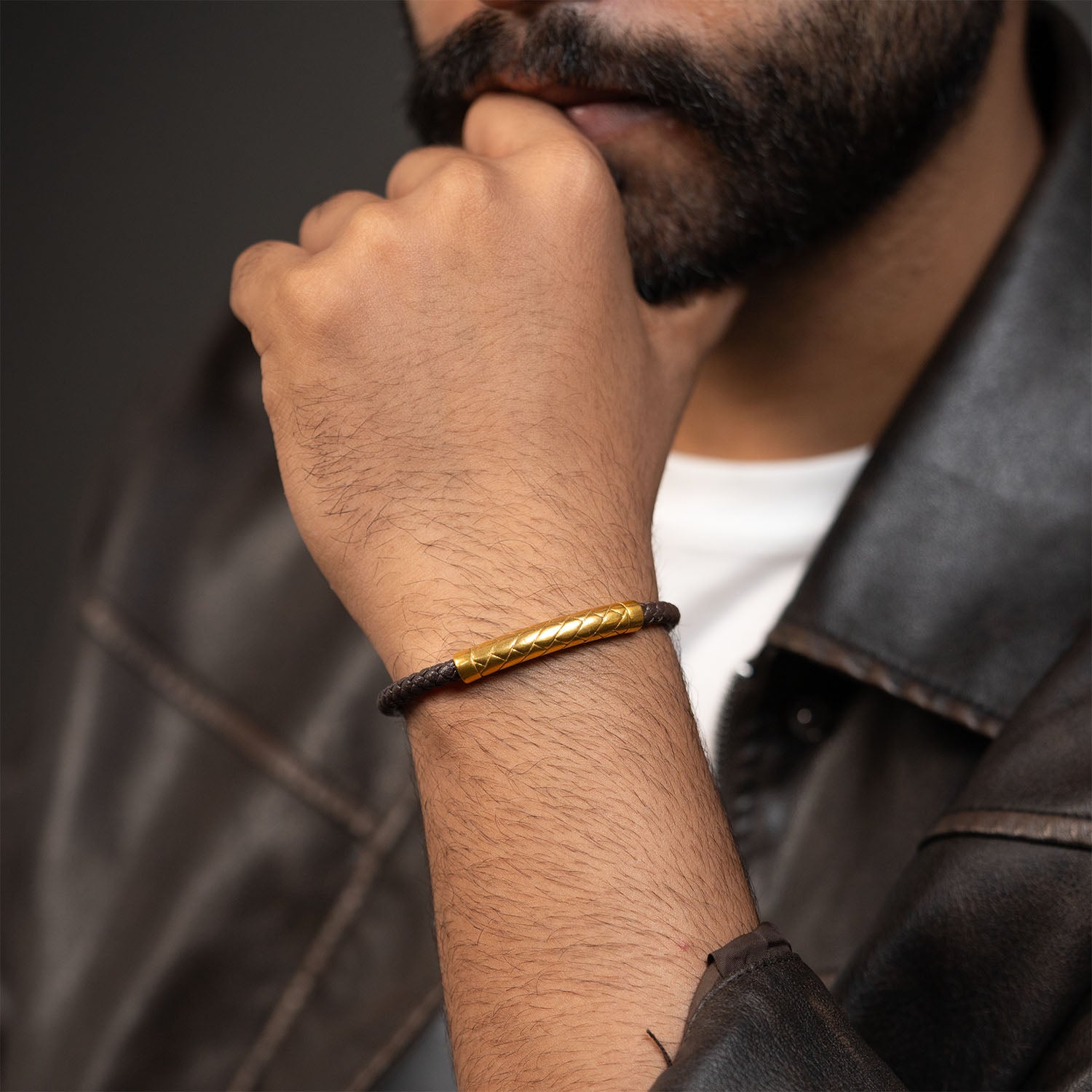 Prime NeoLeather Bracelet With Tube Clasp