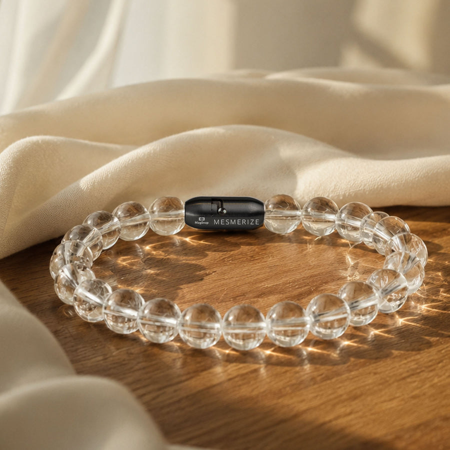 Pure Clear Quartz Natural Stone Bracelet