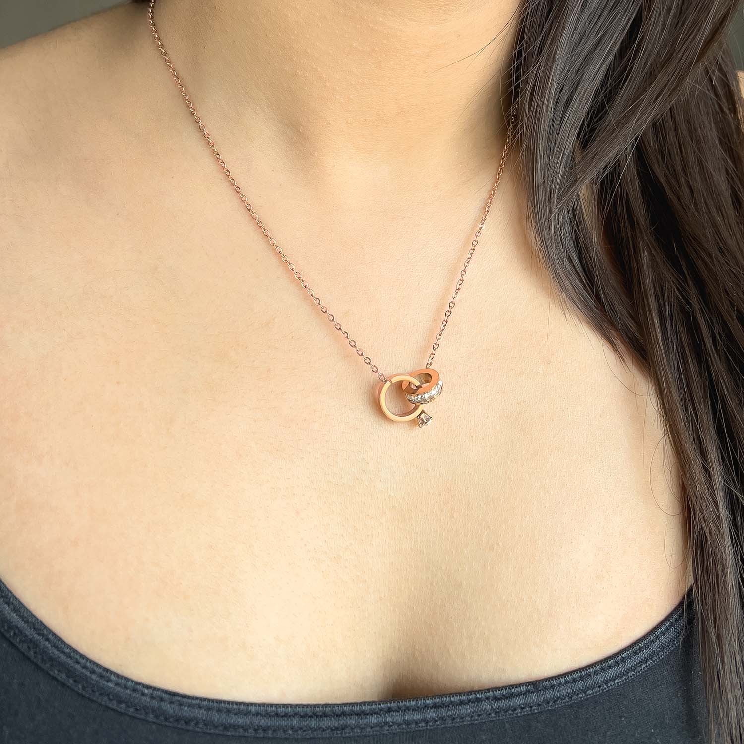 W Premium Jewellery Necklace Promise Rose Gold