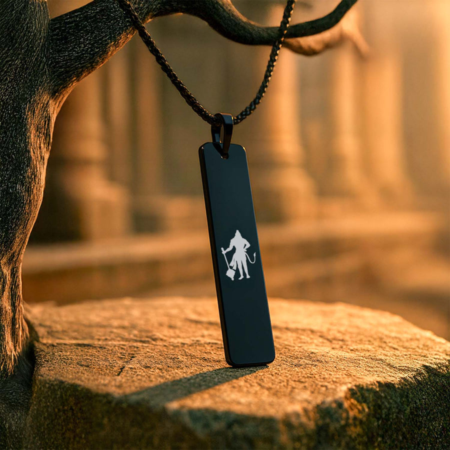 Sacred Hanuman Mini Tag Necklace