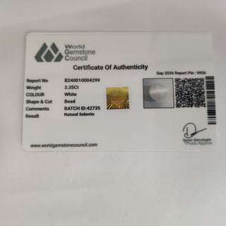 Selenite lab certificate 14