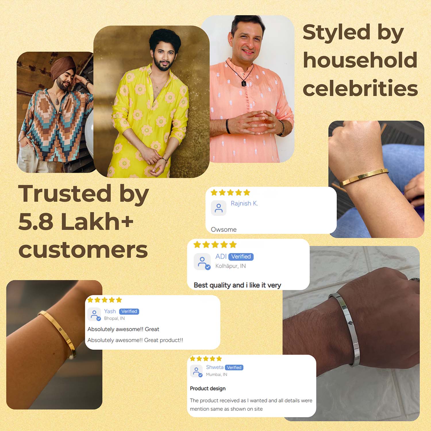 Ik Onkar Gloss Cuff Adjustable Bracelet Black