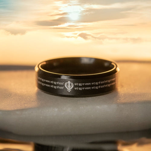 Waheguru Ji Da Khalsa Ring