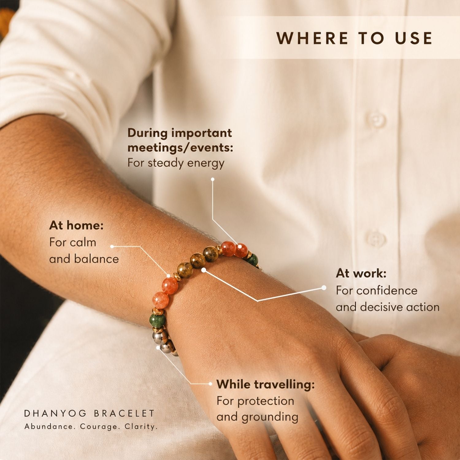 Dhanyog Natural Stone Bracelet MagSnap2