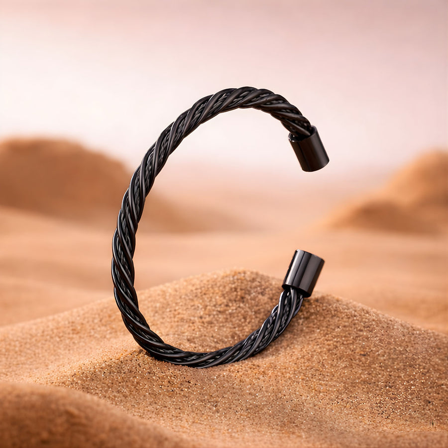 Wire Braided Cuff Bracelet