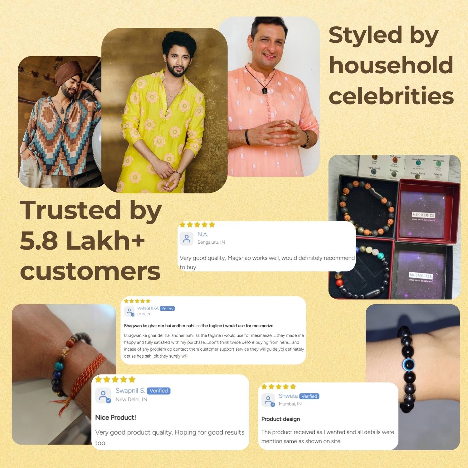 Grounded Rudraksh Natural Stone Bracelet With MagSnap2