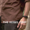 Rebel Grip Draped NeoLeather Bracelet with MagSlide Black