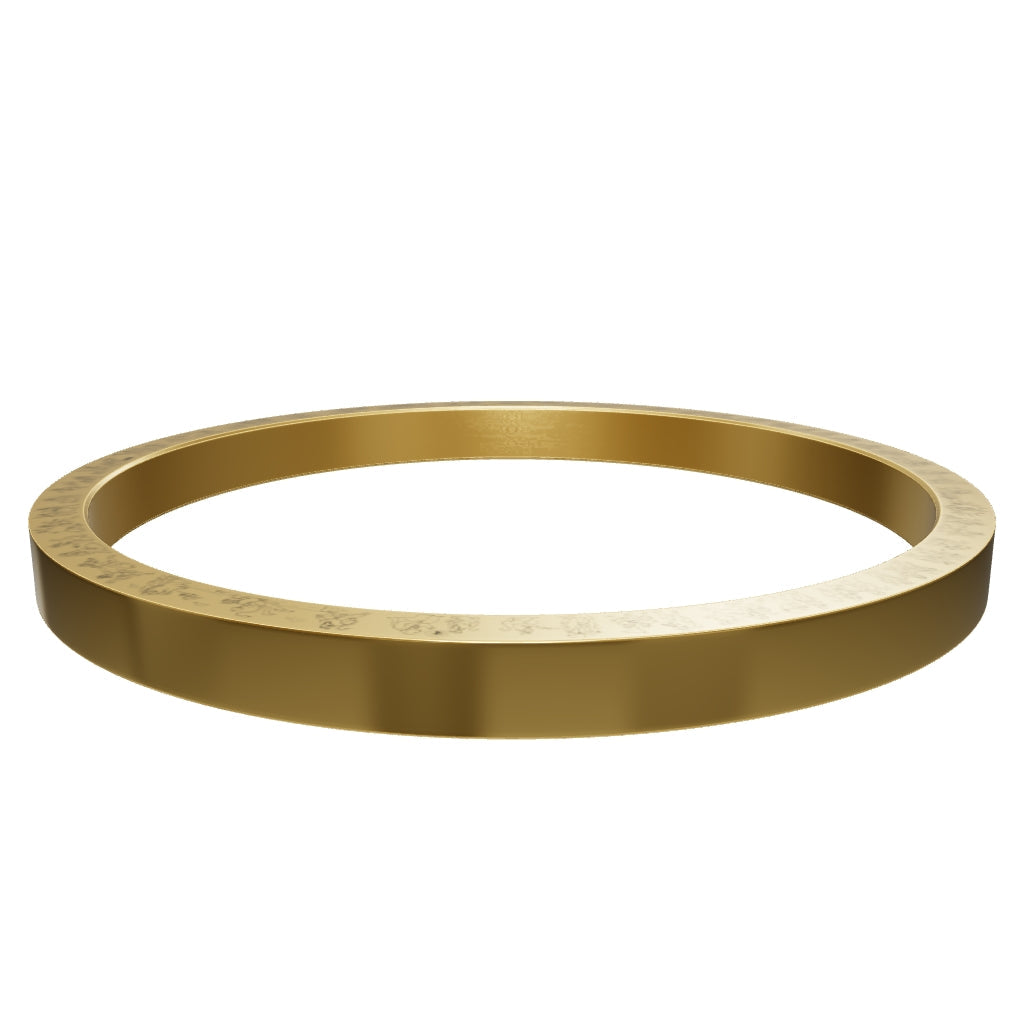 Tales Of Hanumanji MicroCarved Thick Kada Gold