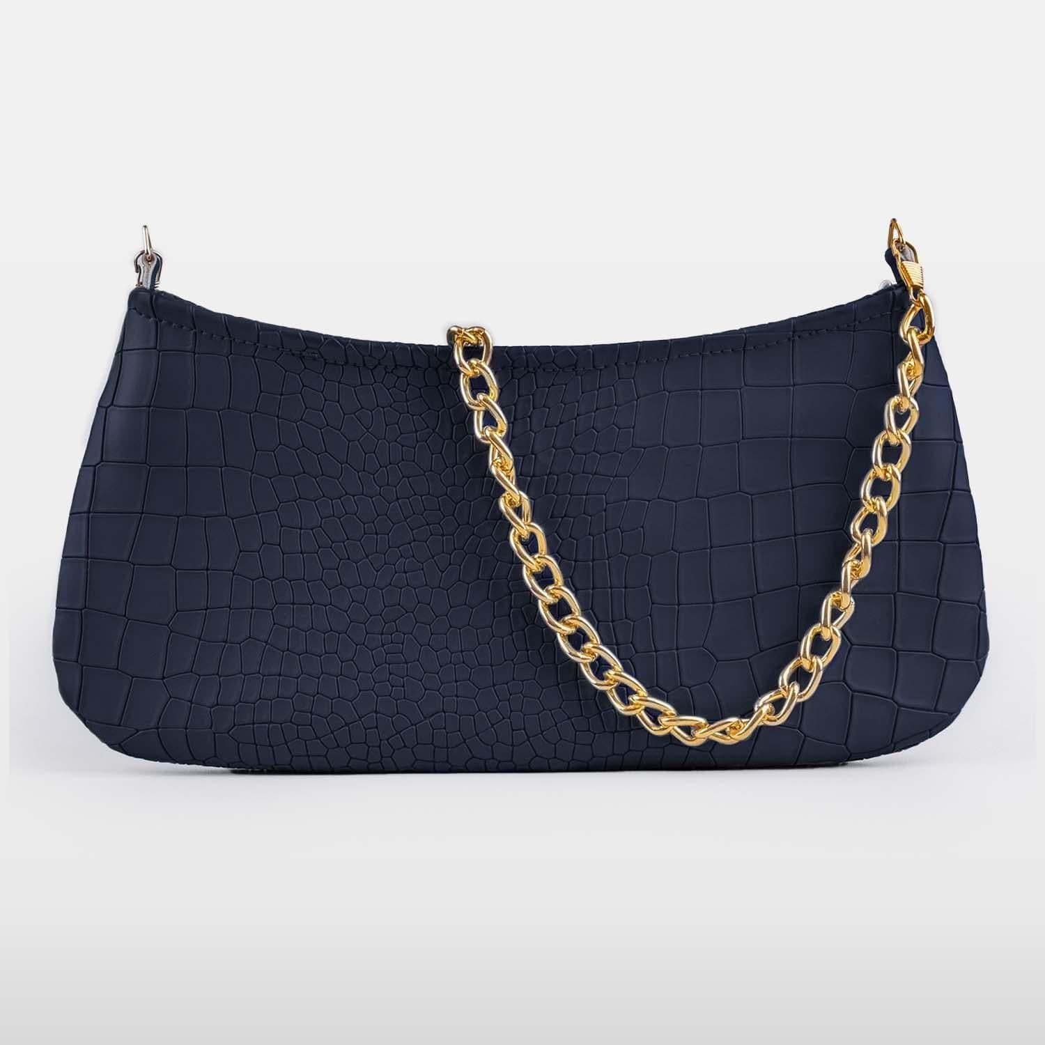 Deep Blue Baguette bag